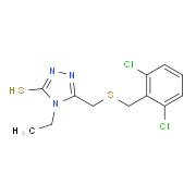 5-{[(2,6-Dichlorobenzyl)sulfanyl]methyl}-4-ethyl-4H-1,2,4-triazole-3-thiol