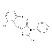 (5E)-5-(2-Chloro-6-fluorobenzylidene)-2-mercapto-3-phenyl-3,5-dihydro-4H-imidazol-4-one