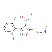 Methyl 3-(2-chloro-6-fluorophenyl)-5-[2-(dimethylamino)vinyl]-4-isoxazolecarboxylate