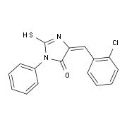 (5E)-5-(2-Chlorobenzylidene)-2-mercapto-3-phenyl-3,5-dihydro-4H-imidazol-4-one