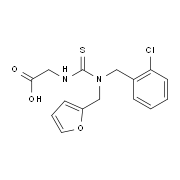 ({[(2-Chlorobenzyl)(2-furylmethyl)amino]-carbonothioyl}amino)acetic acid