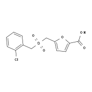 5-{[(2-Chlorobenzyl)sulfonyl]methyl}-2-furoic acid