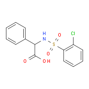 2-{[(2-Chlorophenyl)sulfonyl]amino}-2-phenylacetic acid