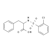 2-{[(2-Chlorophenyl)sulfonyl]amino}-3-phenylpropanoic acid