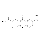 4-Chloro-2-methyl-3-(3-oxo-butyl)quinoline-6-carboxylic acid