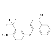 4-[(4-Chloro-1-naphthyl)oxy]-2-(trifluoromethyl)-phenylamine
