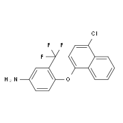 4-[(4-Chloro-1-naphthyl)oxy]-3-(trifluoromethyl)-phenylamine