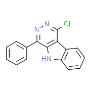 1-Chloro-4-phenyl-5H-pyridazino[4,5-b]indole