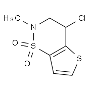 4-Chloro-2-methyl-3,4-dihydro-2H-thieno-[2,3-e][1,2]thiazine 1,1-dioxide