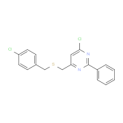 4-Chlorobenzyl (6-chloro-2-phenyl-4-pyrimidinyl)methyl sulfide