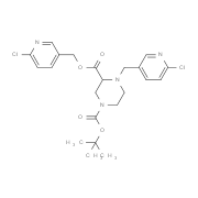 4-(6-Chloro-pyridin-3-ylmethyl)-piperazine-1,3-dicarboxylic acid 1-tert-butyl ester 3-(6-chloro-pyridin-3-ylmethyl) ester