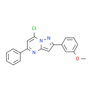 7-Chloro-2-(3-methoxy-phenyl)-5-phenyl-pyrazolo[1,5-a]pyrimidine
