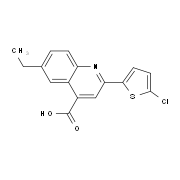 2-(5-Chlorothien-2-yl)-6-ethylquinoline-4-carboxylic acid