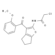 2-Chloro-N-[3-(2-methoxy-benzoyl)-5,6-dihydro-4H-cyclopenta[b]thiophen-2-yl]-acetamide