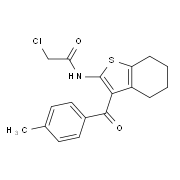 2-Chloro-N-[3-(4-methyl-benzoyl)-4,5,6,7-tetrahydro-benzo[b]thiophen-2-yl]-acetamide