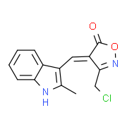 (4E)-3-(Chloromethyl)-4-[(2-methyl-1H-indol-3-yl)-methylene]isoxazol-5(4H)-one