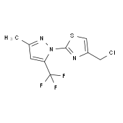 4-(Chloromethyl)-2-[3-methyl-5-(trifluoromethyl)-1H-pyrazol-1-yl]-1,3-thiazole