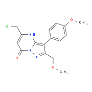 5-(Chloromethyl)-2-(methoxymethyl)-3-(4-methoxyphenyl)pyrazolo[1,5-a]pyrimidin-7(4H)-one