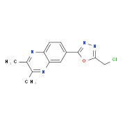 6-[5-(Chloromethyl)-1,3,4-oxadiazol-2-yl]-2,3-dimethylquinoxaline
