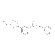 3-[5-(Chloromethyl)-1,2,4-oxadiazol-3-yl]-N-(pyridin-2-ylmethyl)benzamide