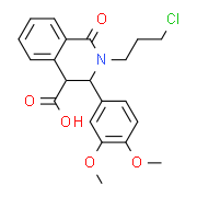 2-(3-Chloropropyl)-3-(3,4-dimethoxyphenyl)-1-oxo-1,2,3,4-tetrahydroisoquinoline-4-carboxylic acid