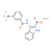 Ethyl 3-{[3-(trifluoromethyl)benzoyl]amino}-1H-indole-2-carboxylate