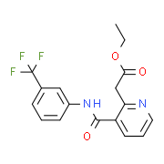 Ethyl 2-(3-{[3-(trifluoromethyl)anilino]carbonyl}-2-pyridinyl)acetate