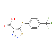 5-{[4-(Trifluoromethyl)phenyl]sulfanyl}-1,2,3-thiadiazole-4-carboxylic acid