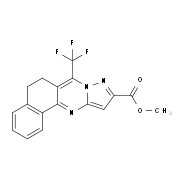 Methyl 7-(trifluoromethyl)-5,6-dihydrobenzo-[h]pyrazolo[5,1-b]quinazoline-10-carboxylate