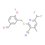 6-(Difluoromethyl)-2-[(5-formyl-2-methoxybenzyl)-thio]-4-methylnicotinonitrile