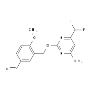 3-({[4-(Difluoromethyl)-6-methylpyrimidin-2-yl]-thio}methyl)-4-methoxybenzaldehyde