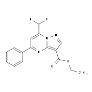 Ethyl 7-(difluoromethyl)-5-phenylpyrazolo-[1,5-a]pyrimidine-3-carboxylate
