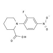 1-(2-Fluoro-4-nitrophenyl)piperidine-2-carboxylic acid