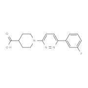 1-[6-(3-Fluorophenyl)pyridazin-3-yl]piperidine-4-carboxylic acid