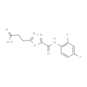3-(5-{[(2,4-Difluorophenyl)amino]carbonyl}-1,3,4-thiadiazol-2-yl)propanoic acid