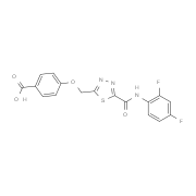 4-[(5-{[(2,4-Difluorophenyl)amino]carbonyl}-1,3,4-thiadiazol-2-yl)methoxy]benzoic acid