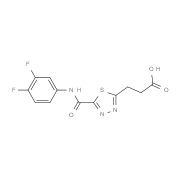 3-(5-{[(3,4-Difluorophenyl)amino]carbonyl}-1,3,4-thiadiazol-2-yl)propanoic acid