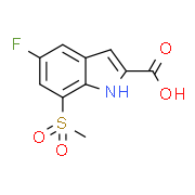 5-Fluoro-7-(methylsulfonyl)-1H-indole-2-carboxylic acid
