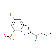 Ethyl 5-fluoro-7-(methylsulfonyl)-1H-indole-2-carboxylate