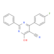 4-(4-Fluorophenyl)-6-hydroxy-2-phenyl-5-pyrimidinecarbonitrile