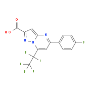 5-(4-Fluorophenyl)-7-(pentafluoroethyl)pyrazolo-[1,5-a]pyrimidine-2-carboxylic acid