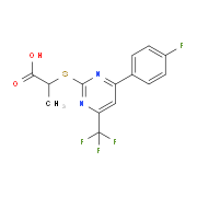 2-{[4-(4-Fluorophenyl)-6-(trifluoromethyl)-pyrimidin-2-yl]thio}propanoic acid