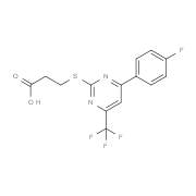 3-{[4-(4-Fluorophenyl)-6-(trifluoromethyl)-pyrimidin-2-yl]thio}propanoic acid