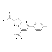 5-(4-Fluorophenyl)-7-(trifluoromethyl)pyrazolo-[1,5-a]pyrimidine-2-carboxylic acid