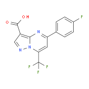 5-(4-Fluorophenyl)-7-(trifluoromethyl)pyrazolo-[1,5-a]pyrimidine-3-carboxylic acid