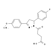 4-[5-(4-Fluoro-phenyl)-3-(4-methoxy-phenyl)-4,5-dihydro-pyrazol-1-yl]-4-oxo-butyric acid