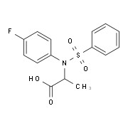 N-(4-Fluorophenyl)-N-(phenylsulfonyl)alanine