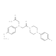 [{2-[4-(4-Fluorophenyl)piperazin-1-yl]-2-oxoethyl}(4-methoxyphenyl)amino]acetic acid