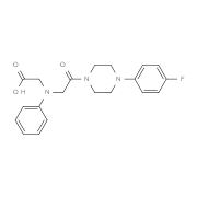 [{2-[4-(4-Fluorophenyl)piperazin-1-yl]-2-oxoethyl}(phenyl)amino]acetic acid