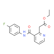 Ethyl 2-{3-[(4-fluoroanilino)carbonyl]-2-pyridinyl}acetate